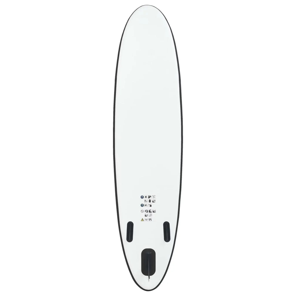 White Inflatable Paddleboard and Black Set