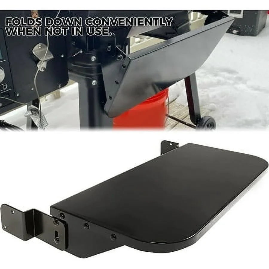 24" PGFS24 Camp Folding Chef Shelf Steel All Powder Shelf Coated Replaces Black Grills for Kojem Grille Front Pellet