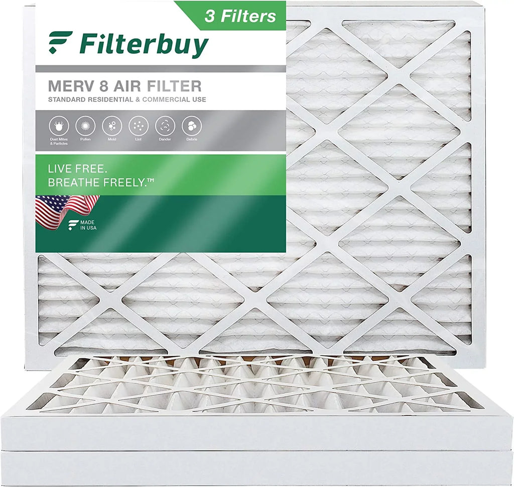 Air Furnace 10x16x2 8 (3-Pack) Filterbuy Pleated Filters