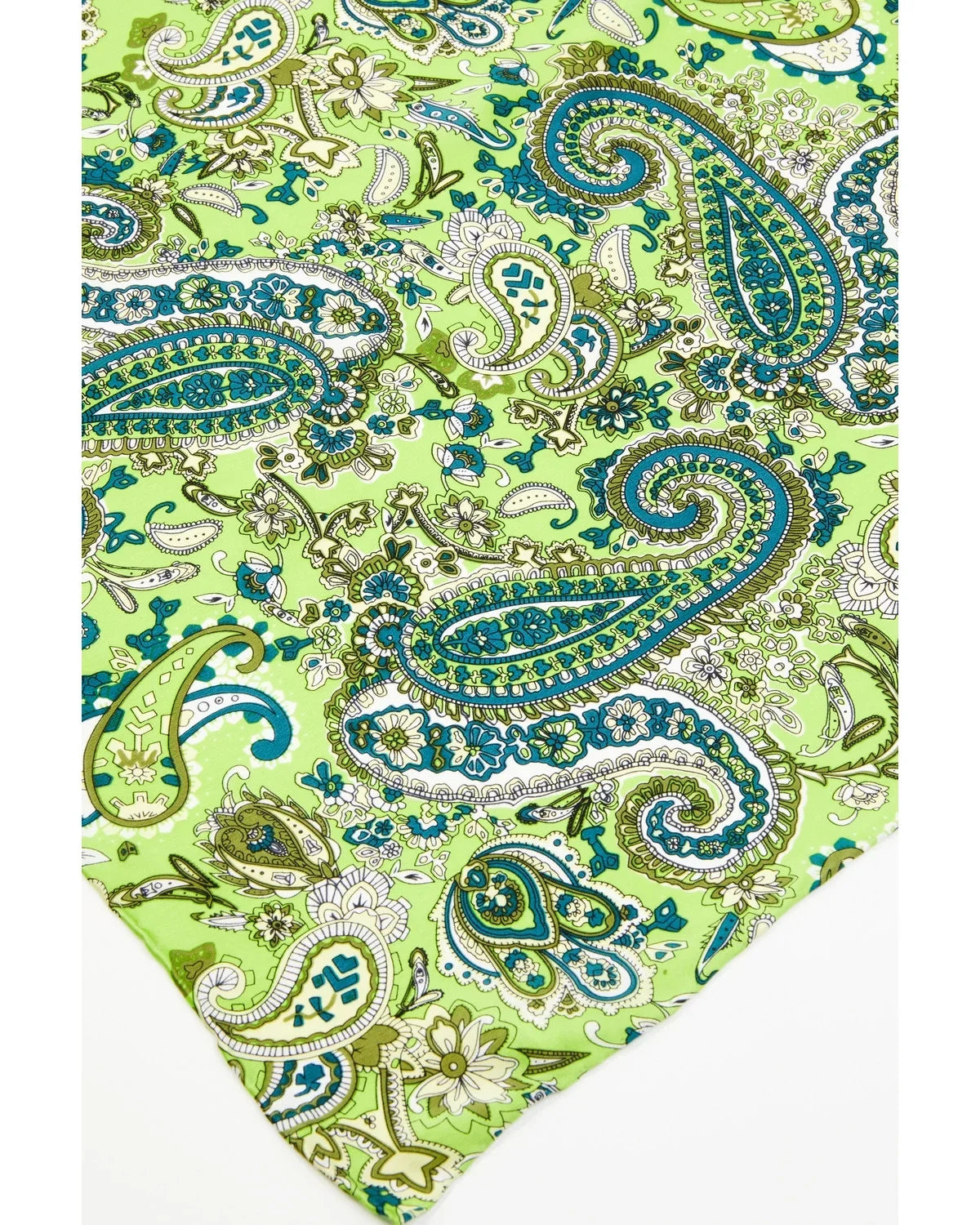One & Paisley Silk F Men's Size Lime Rag Wild Western M