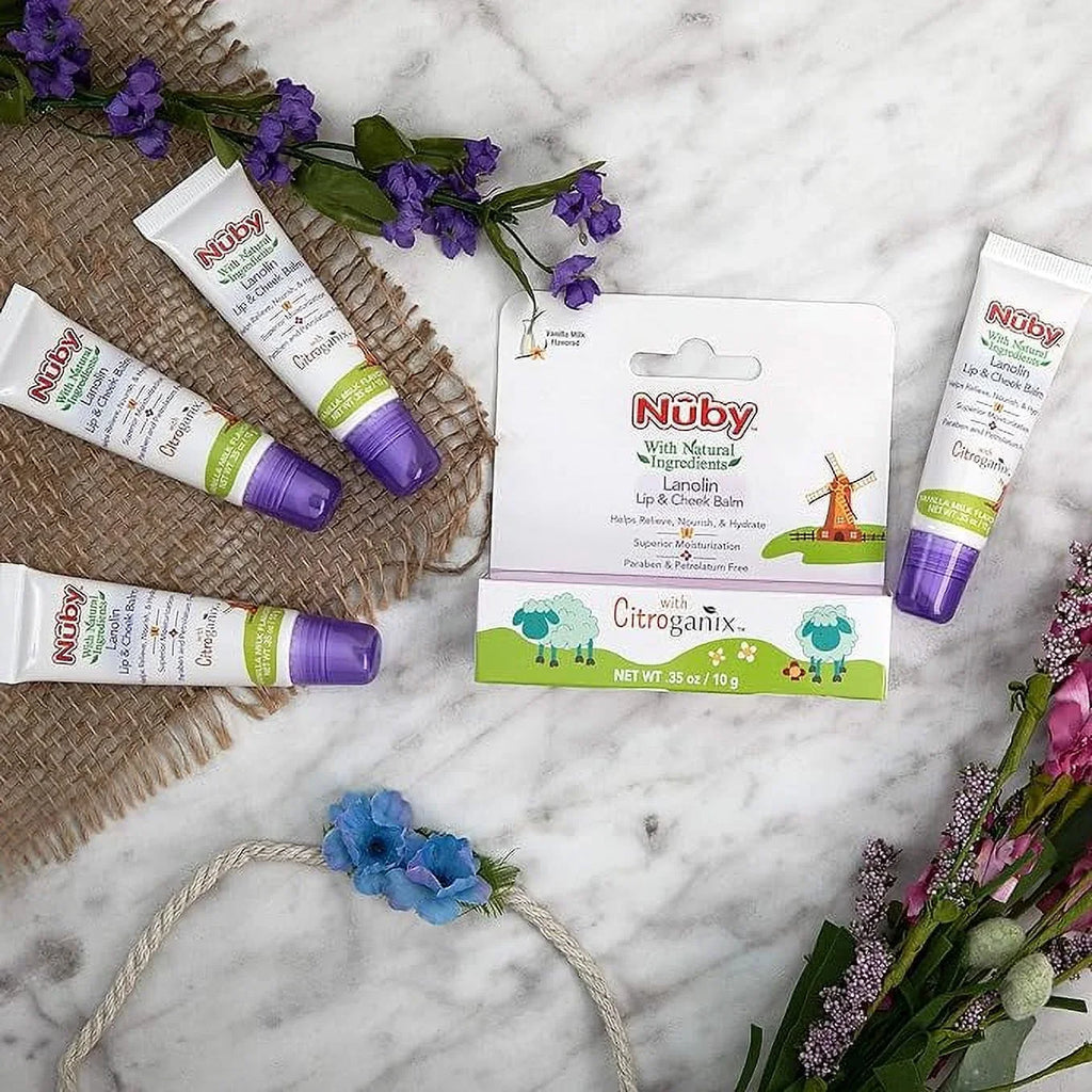 Lanolin Milk Cheek Citroganix, Balm Baby, Talbot's Flavor, Vanilla Nuby, Naturally & Dr. Pack Inspired with Lip for 4