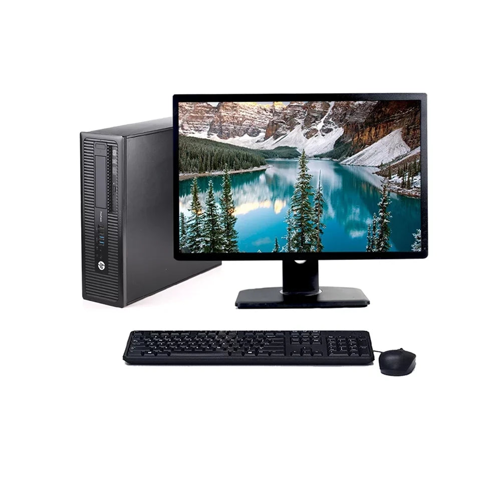 (Refurbished) Desk i5 and G2 Core 22" Pro 250GB Desktop Monitor Intel 8GB Mouse Elite Computer 10 Keyboard Restored Processor Windows
