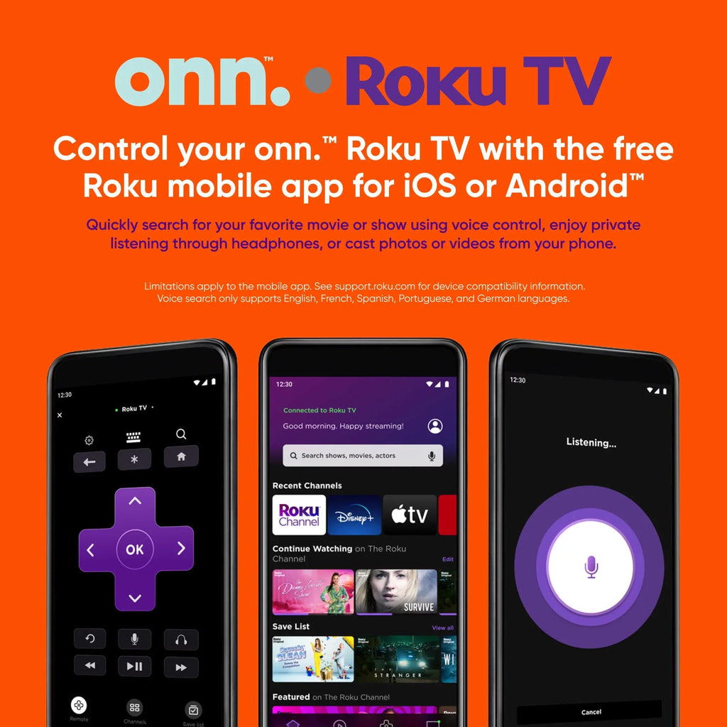(100068372) Roku Smart (1080P) onn. 42” Class