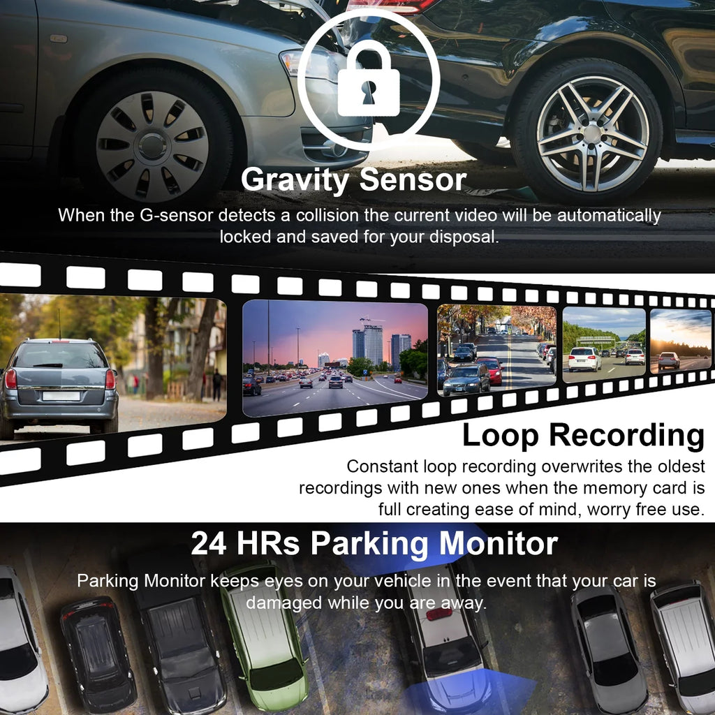 10" Rear Mirror and Rexing Dash M1 2K Front cam