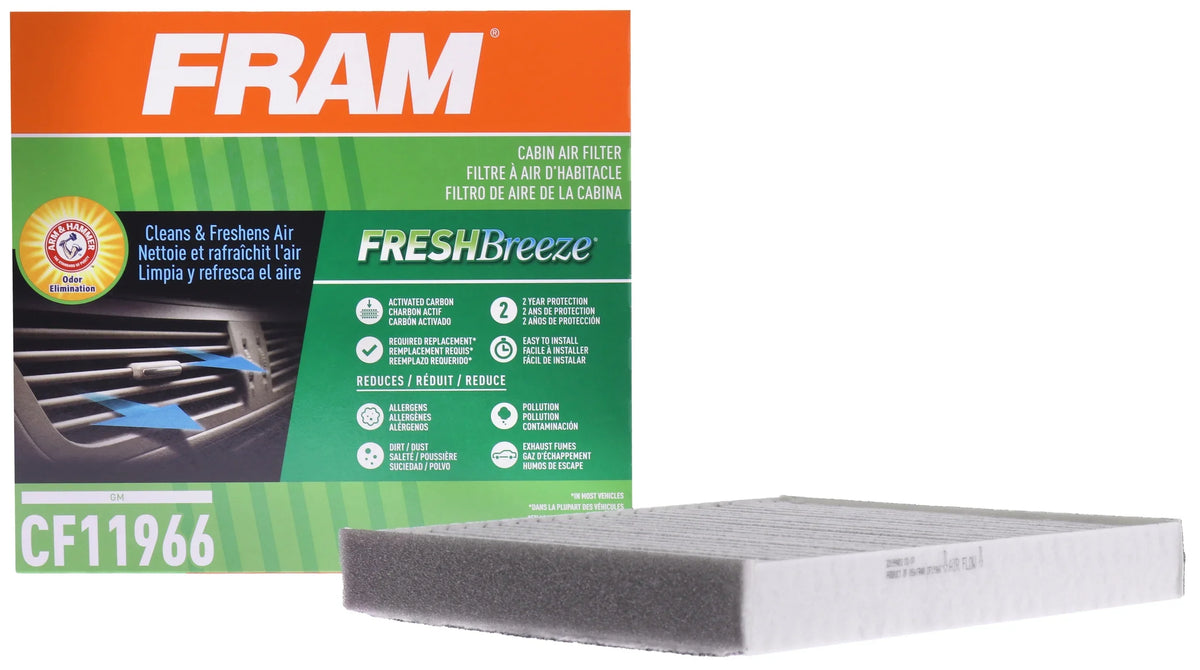 and with Soda for and CF11966 Hammer Cabin select: Fits Chevrolet Buick, Cadillac, Vehicles Fresh Breeze 2018-2024 Select Baking Arm Filter Air
