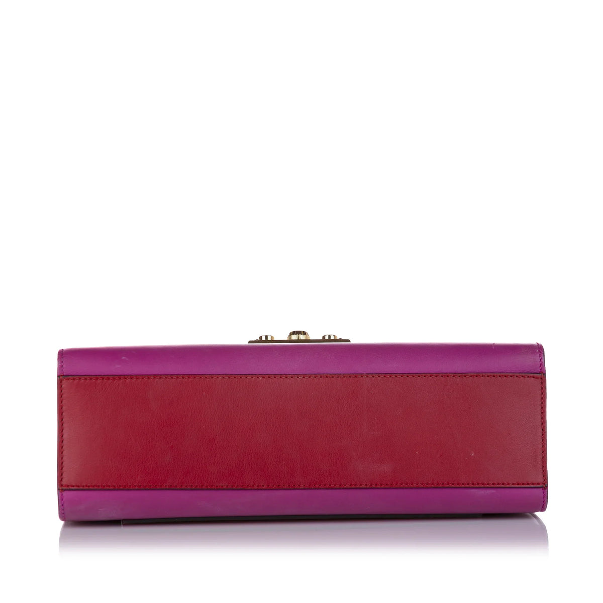 Small Women Bag (Good) Crossbody Gucci Red Pre-Owned Leather Calf Padlock