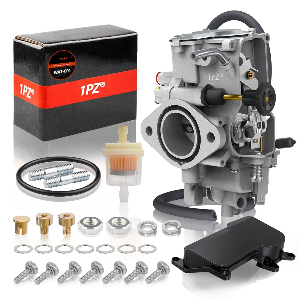 YFM350X YFM400 Carburetor Moto-4 Carb Warrior 1PZ Wolverine YFM350 Kodiak W35-CA1 Yamaha 1987-2004 YFM35F 350 1996-1998 4WD for 400 Replacement Bear Big