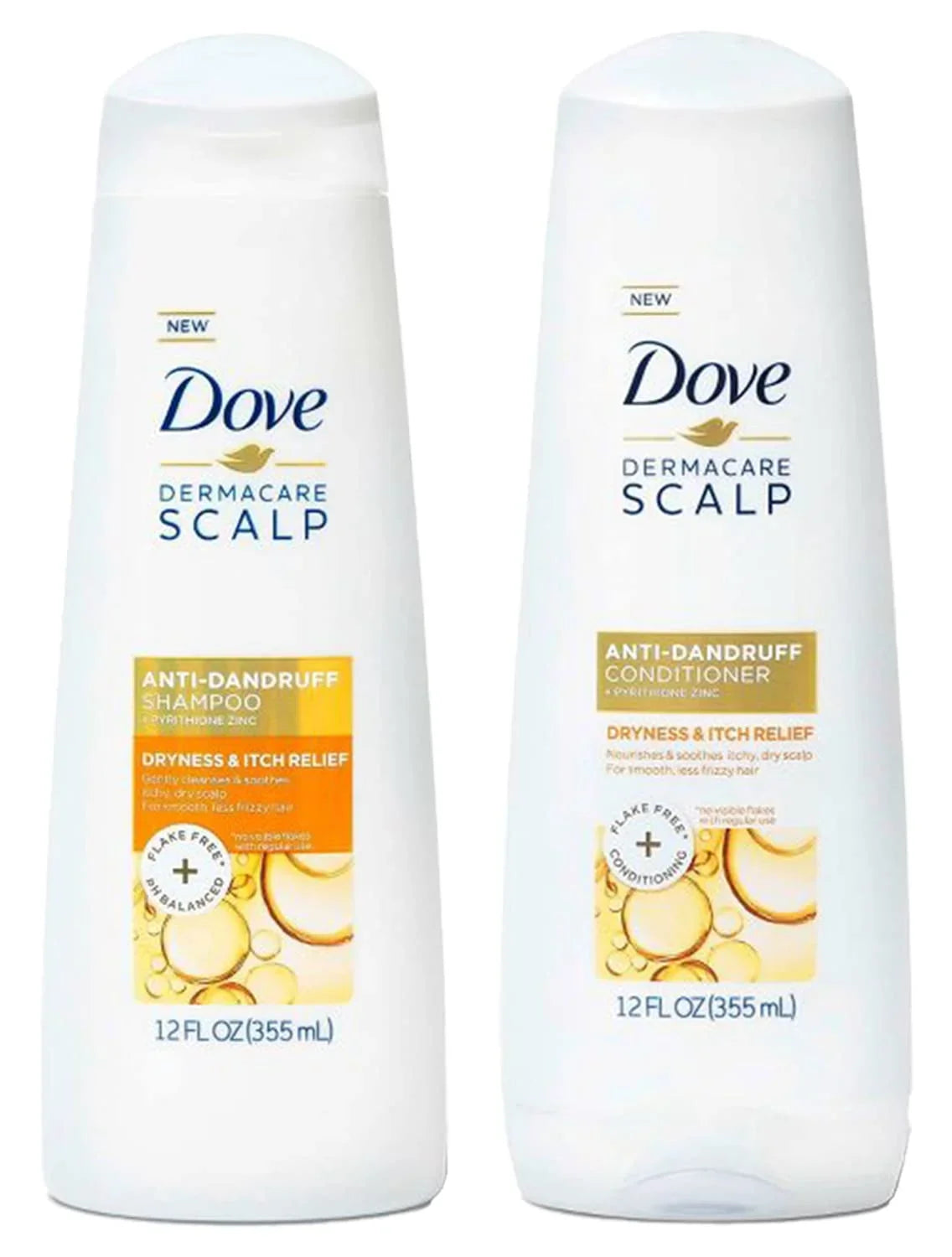 Care & Releif Dryness Dove Anti-Dandruff Conditioner Scalp For Shampoo Set Derma Itch And