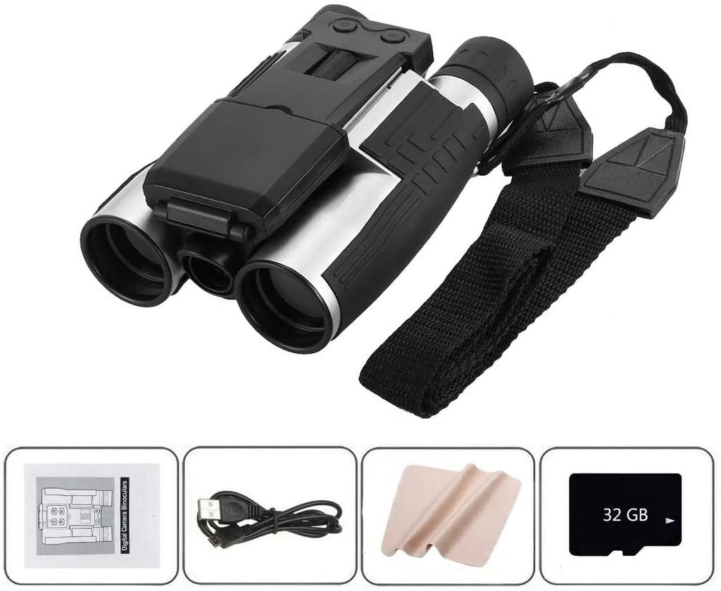 Camcorder Video 12X for Game 32GB Binocular Bird Concert with Camonity Photo 2" Zoom Watching Recorder Digital Football 5M Camera