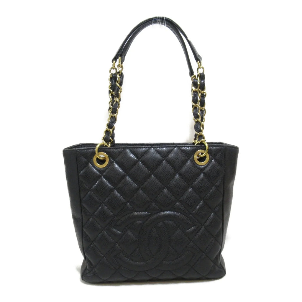 Pre-Owned ChainShoulder Caviar Bag Matelasse (Grained Calf) Black (Fair) Skin