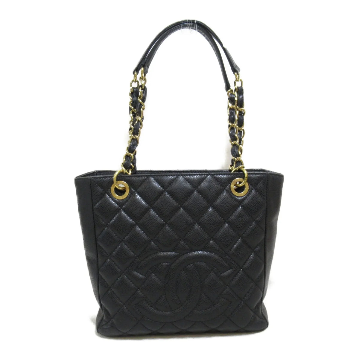 Pre-Owned ChainShoulder Caviar Bag Matelasse (Grained Calf) Black (Fair) Skin