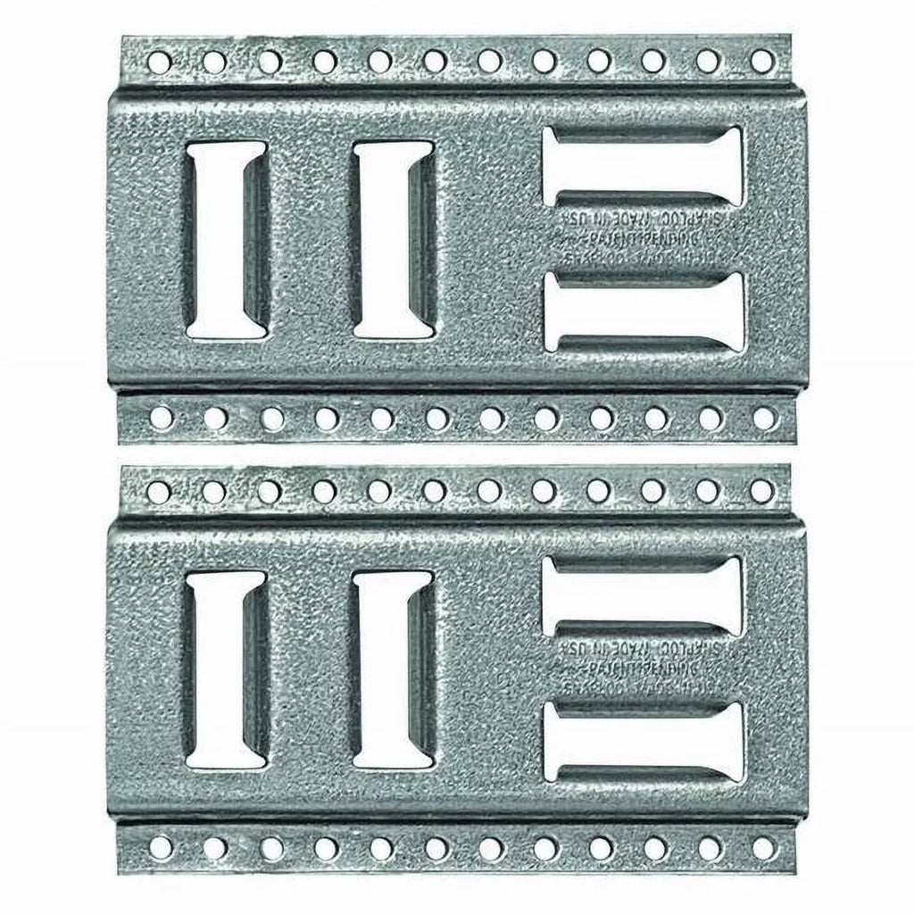 8 Pickups, Logistic Trucks, Fast-Track 2-Pack Galvanized for E-Track - Horizontal Steel Inch Trailers Tie-Down Vertical,