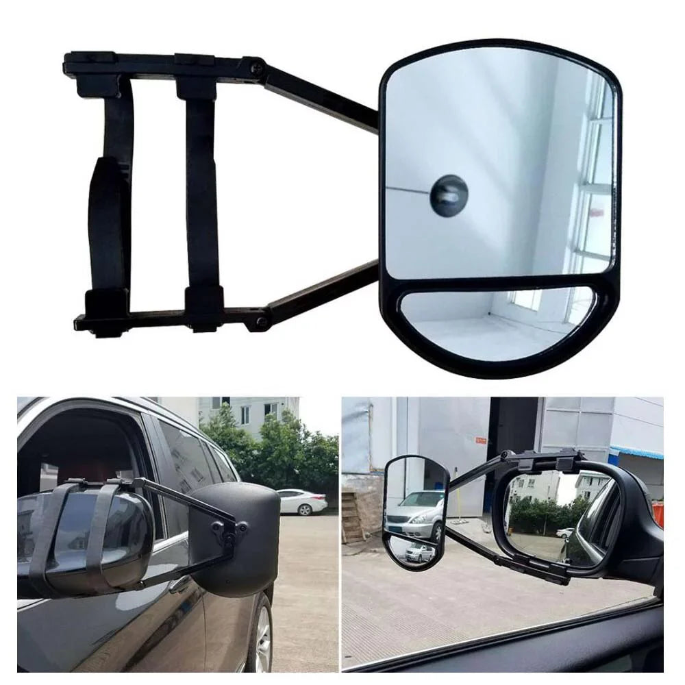 Car Mirror Wide Extended Angle Mirror Rear Car View Trailer Auxiliary for Truck Towing Mirror