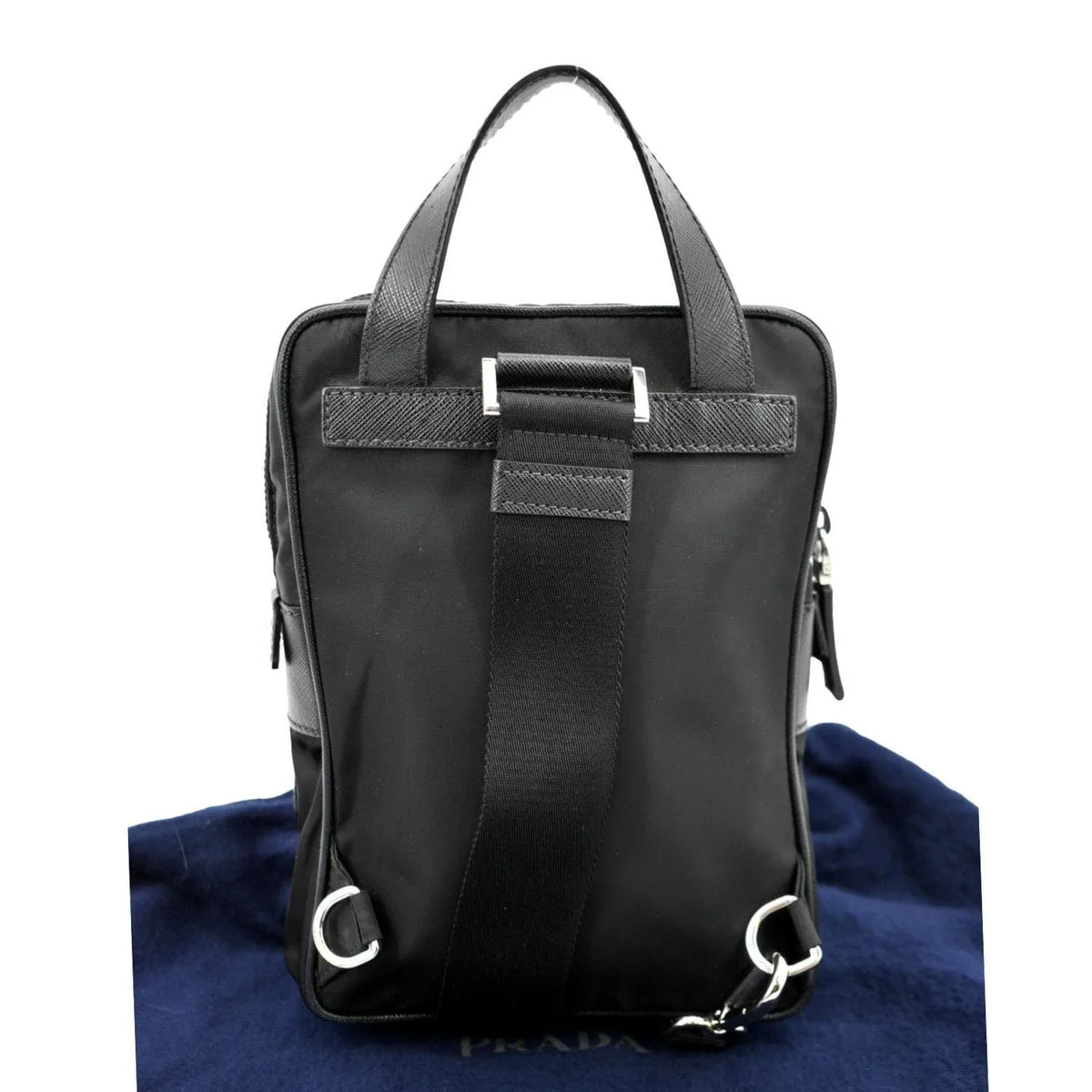 Backpack Nylon Bag 2vz026 Pre-owned Black