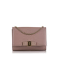Unisex Authenticated Calf Pink Bag (Good) Ferragamo Leather Pre-Owned Ginny Vara Crossbody Small Crossbody