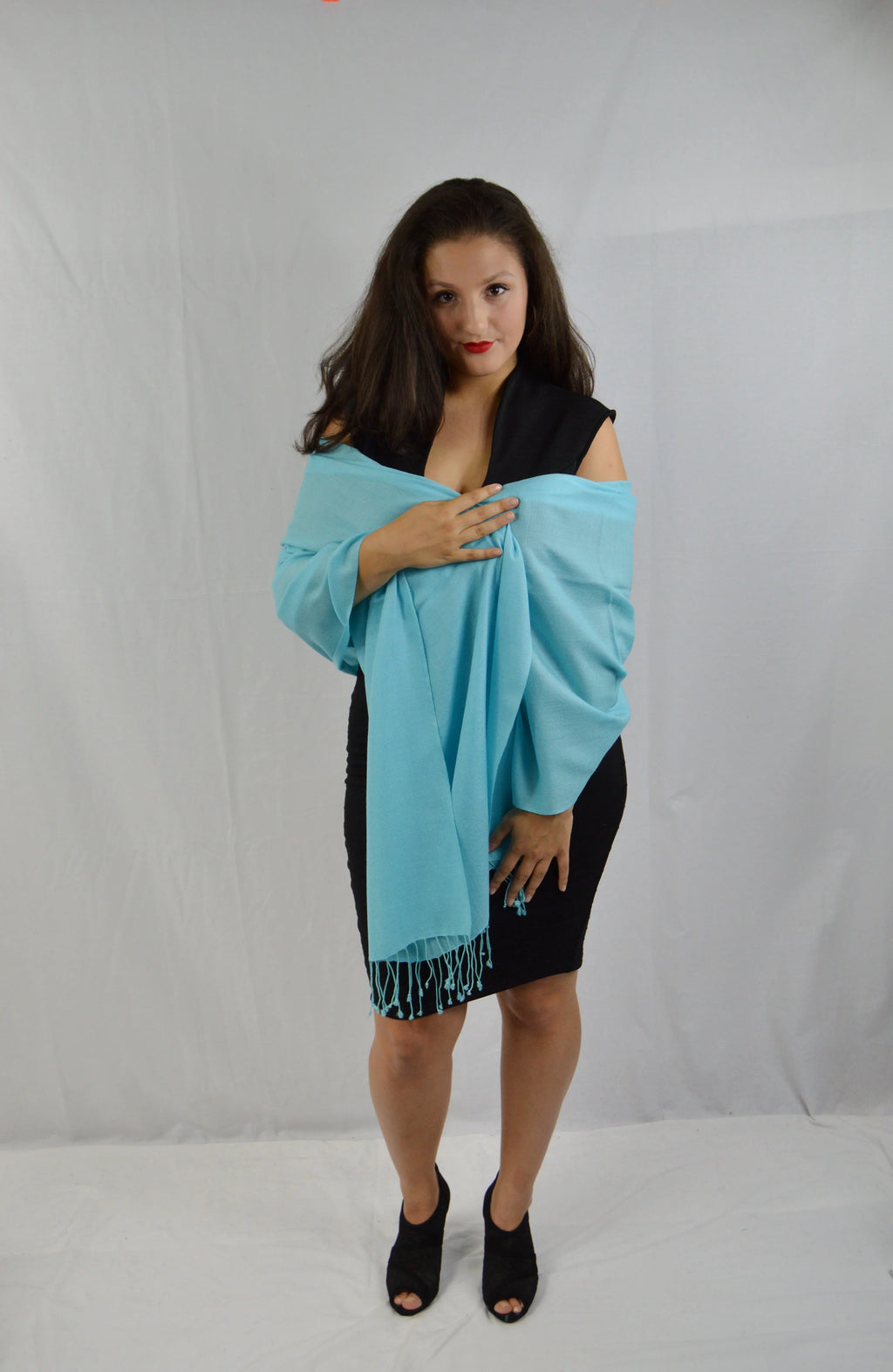 Fancy Regular (Tiffany Shawl/Evening Pashmina Shawl/Light Shawl/Scarf/Scarves Shawl/Moisture Shawl) Shawl/Pashmina Blue Shawl/Summer weight Shawl/Sheer