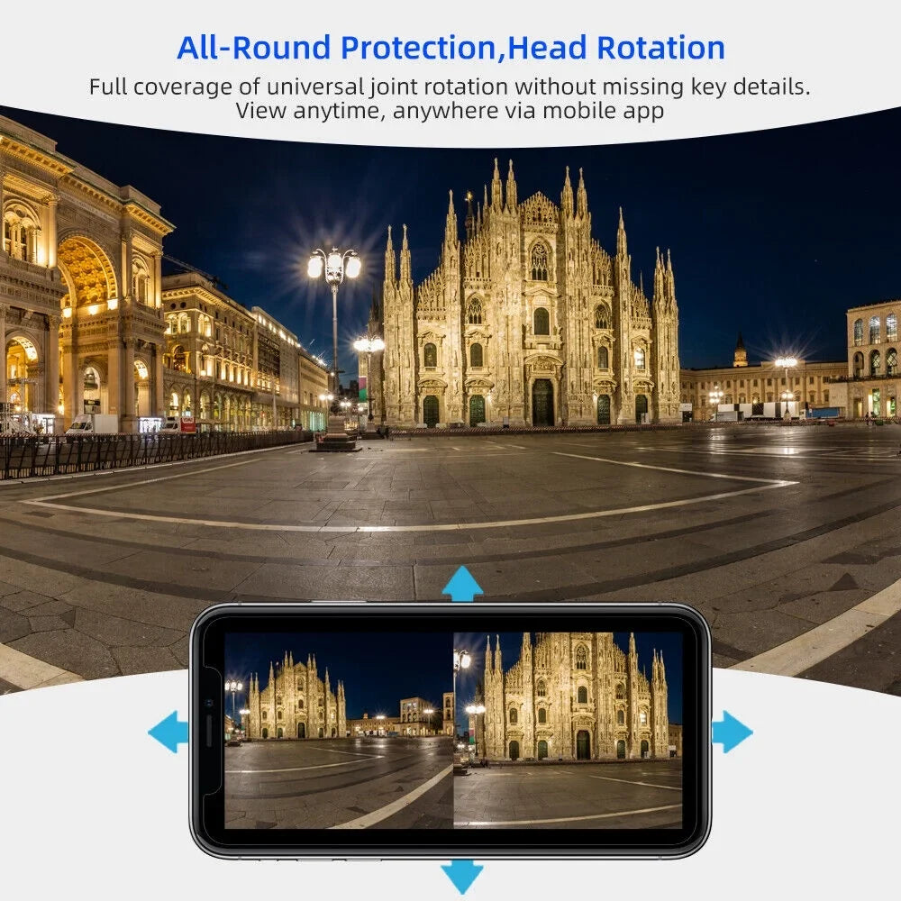 Dual Camera Moistureproof 1080P Antenna Real-time Audio Enhanced Two-Way Outdoor IP66 Card Slot