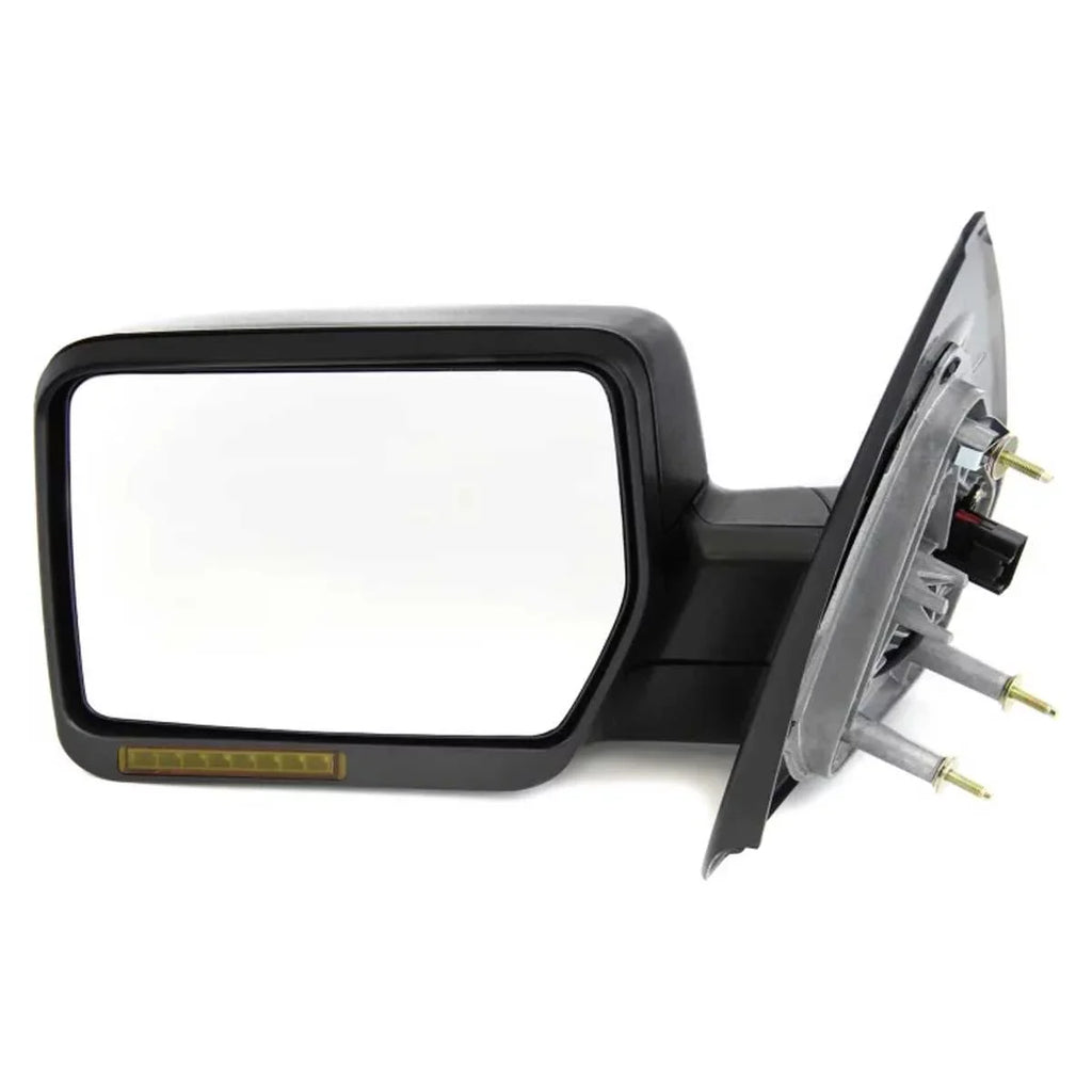 AutoShack 4WD 5.4L Textured Power Folding 4.6L Heated 2004 V6 2006 KAPFO1320242 4.2L Mirror Driver Black Ford for F-150 Replacement 2005 V8
