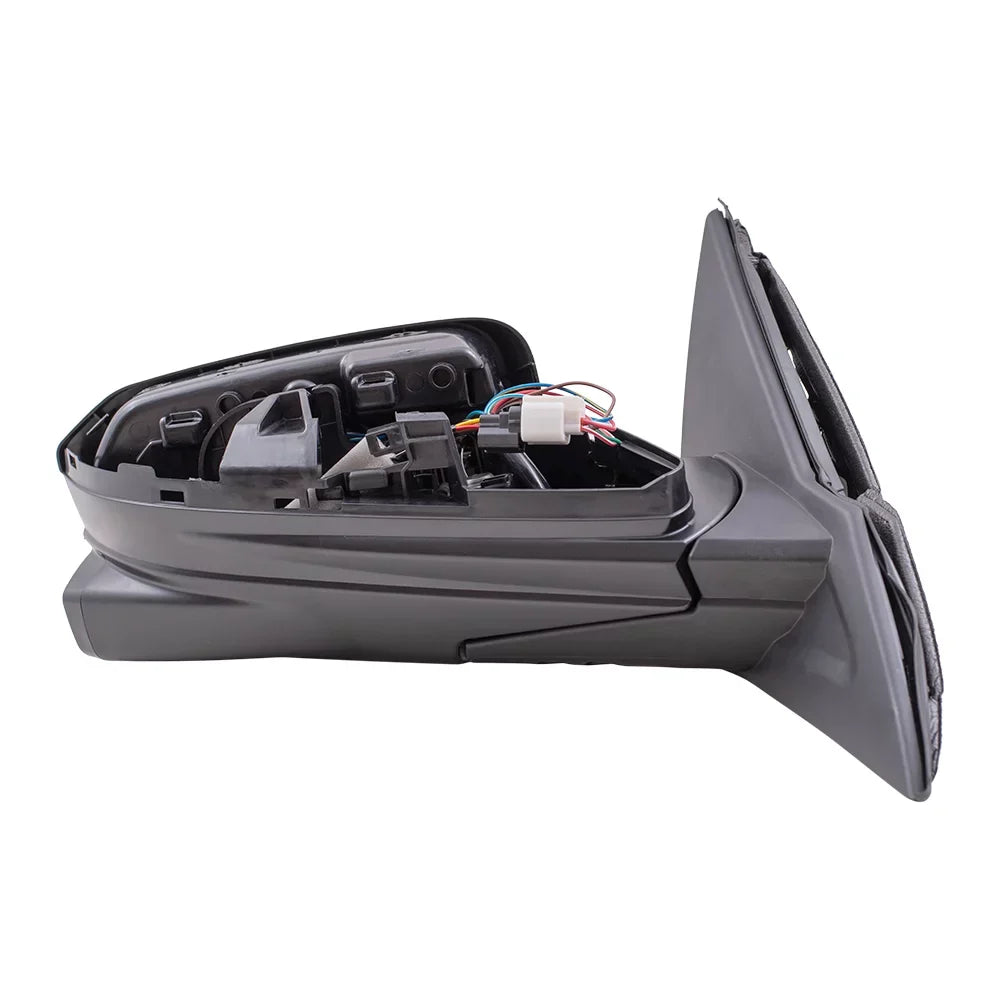 Camera To Passenger With Paint Right Match Aftermarket Heat-Side Brock Without Power Signal View Black Mirror Replacement