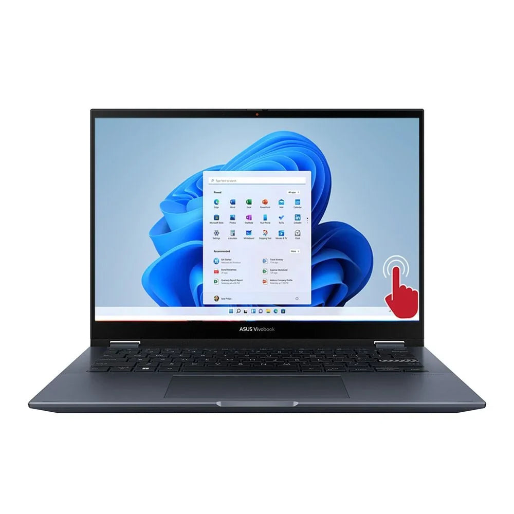 1220P Graphics Flip Intel Computer WiFi 12th 8GB Blue Gen i3 Drive Solid Home S DDR4 Core Windows Vivobook Processor TP3402ZA-OS34T 2-in-1 14" 11 Quiet Laptop 256GB State 1.1GHz Intel