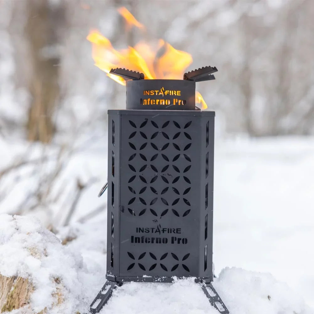 Outdoor Inferno Biomass Emergency, Pro Stove (off-Grid, Camping) Fuel InstaFire New