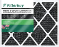 Carbon Odor Pleated Eliminator Filters 24x25x1 Filterbuy with Furnace Activated 8 (1-Pack) Air