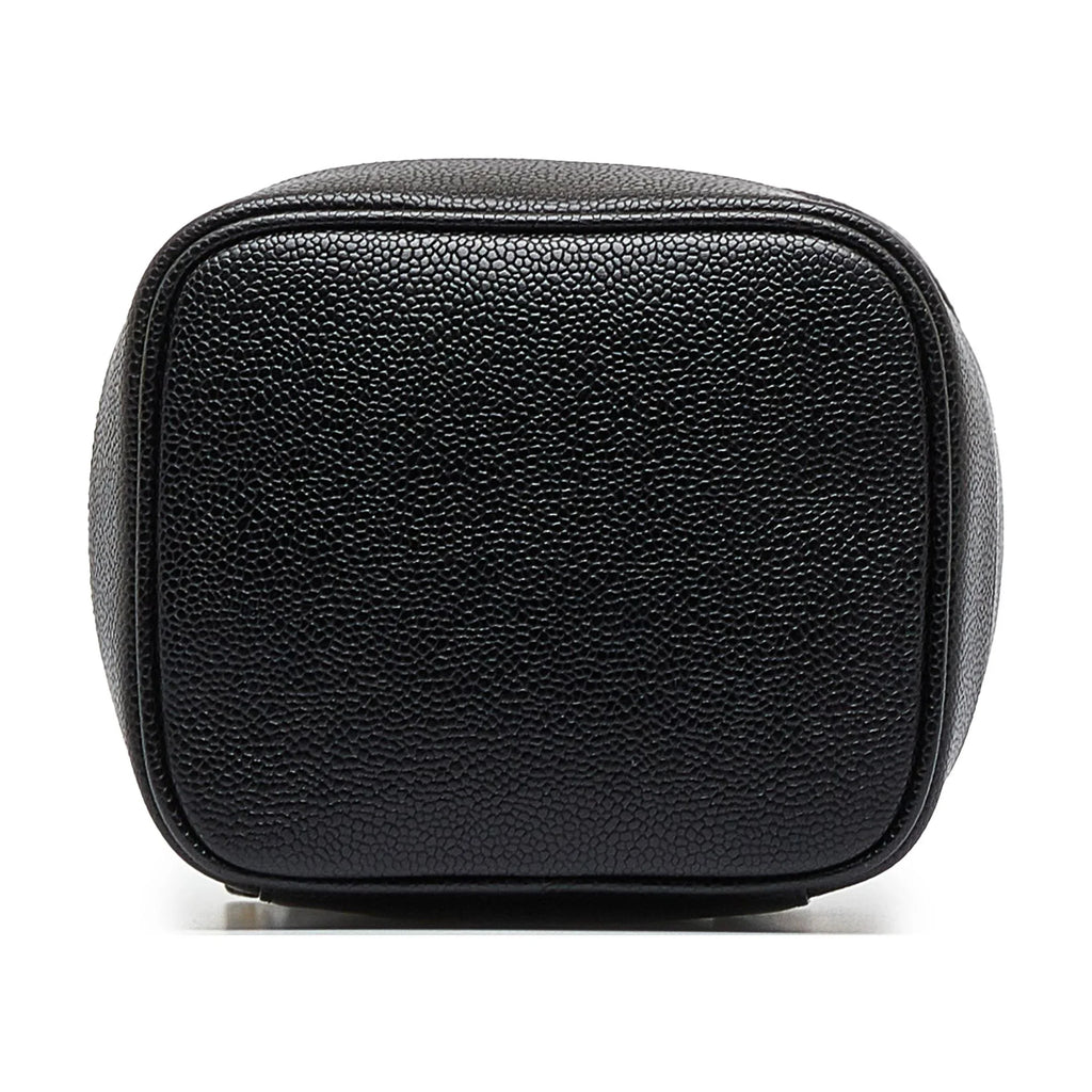 Bag Pre-Owned Caviar Unisex Vanity Leather (Good) Black Chanel Authenticated