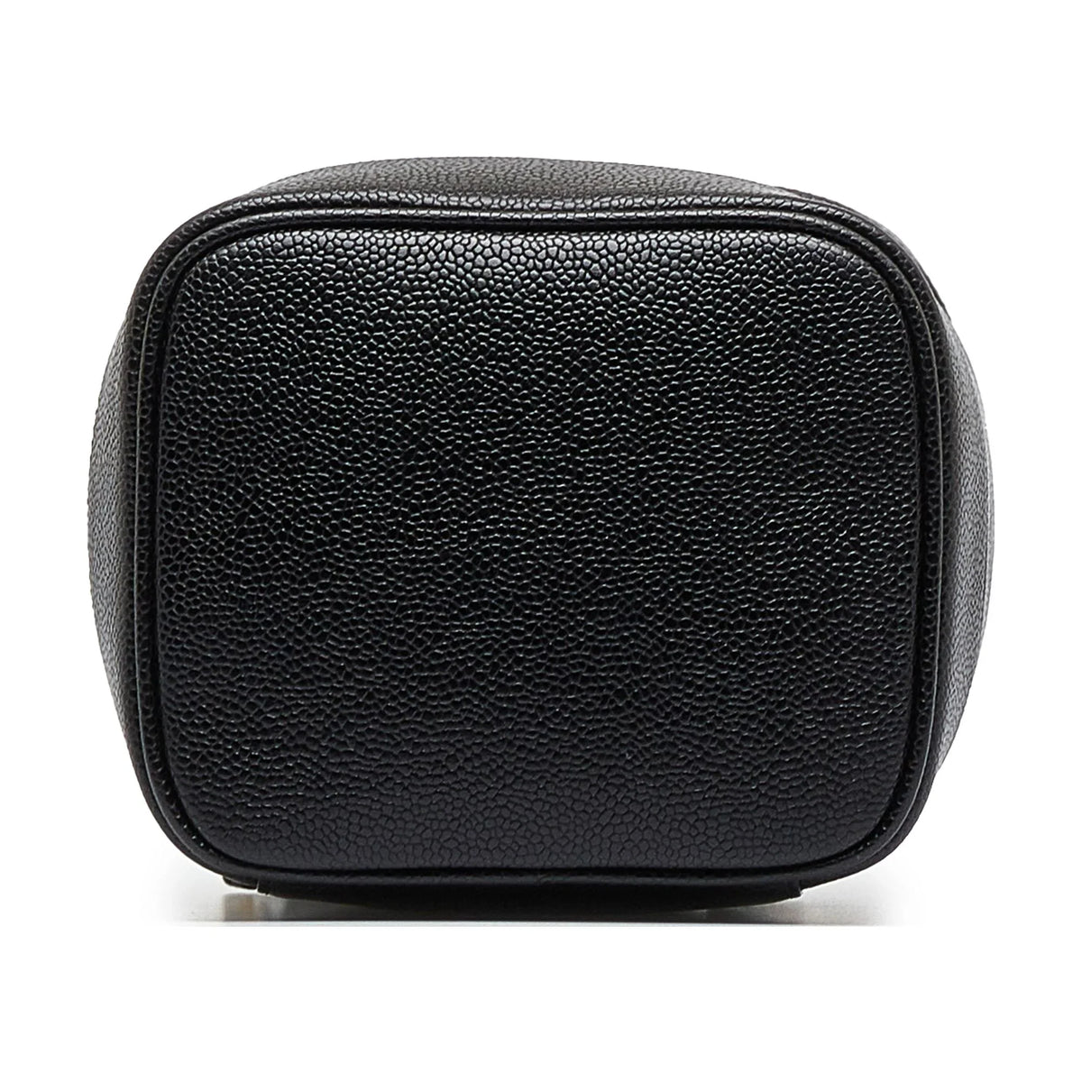 Bag Pre-Owned Caviar Unisex Vanity Leather (Good) Black Chanel Authenticated