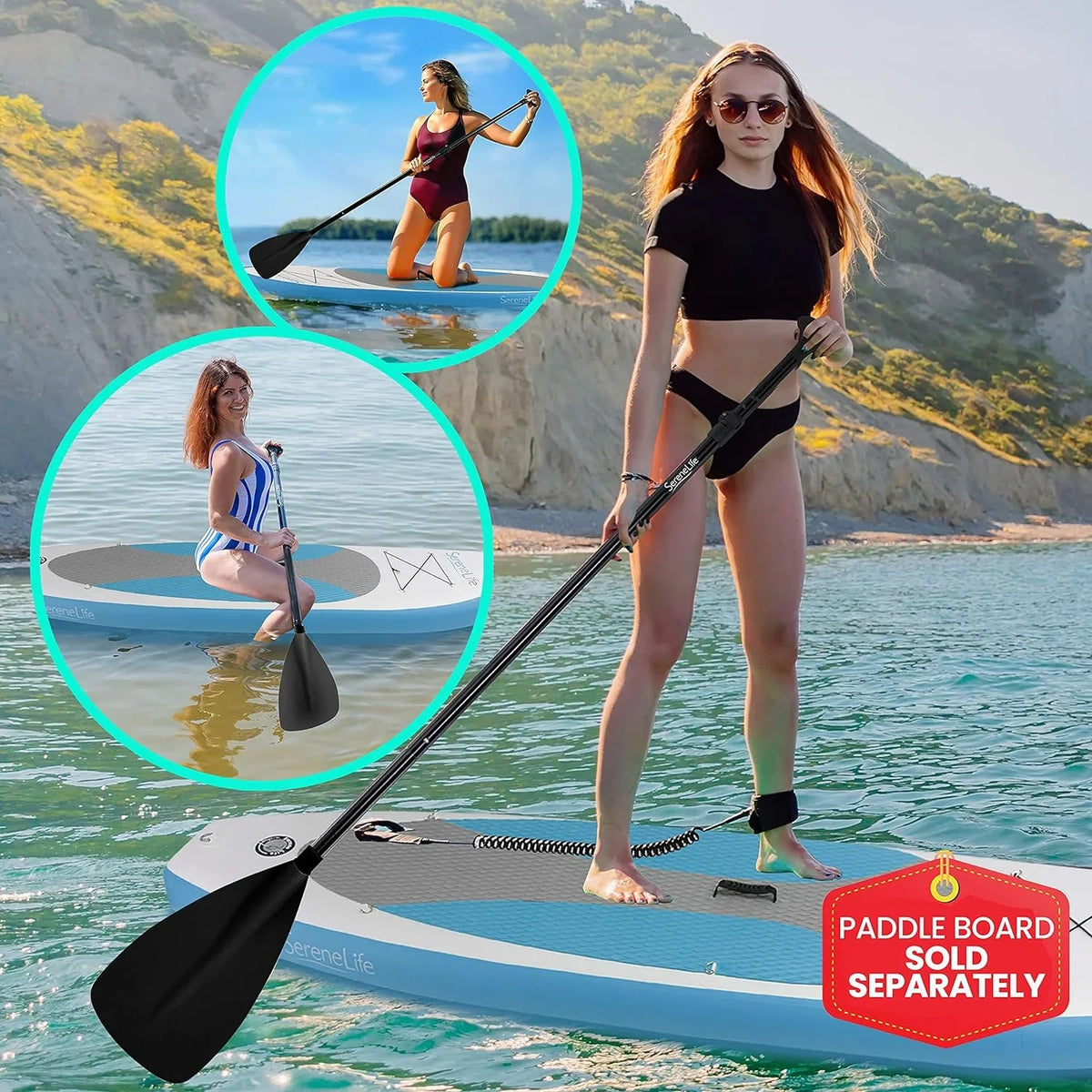 '-Flow Adjusable Paddle Up SLB105 Oar - Paddle-Board Sand For Waer Paddle-Board Waer Sand Up Inflaable Adjusable Paddle -