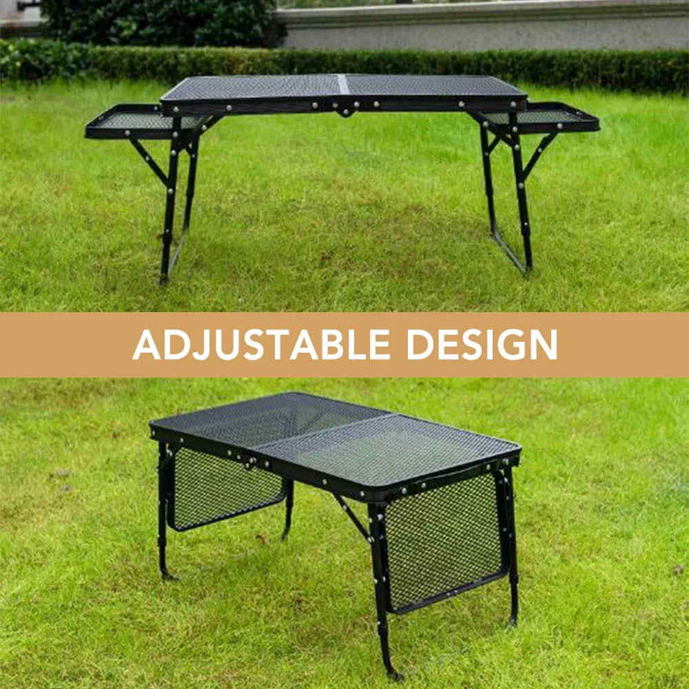 Folding Table Picnic Prep Food Station Camping Table Cooking Lixada