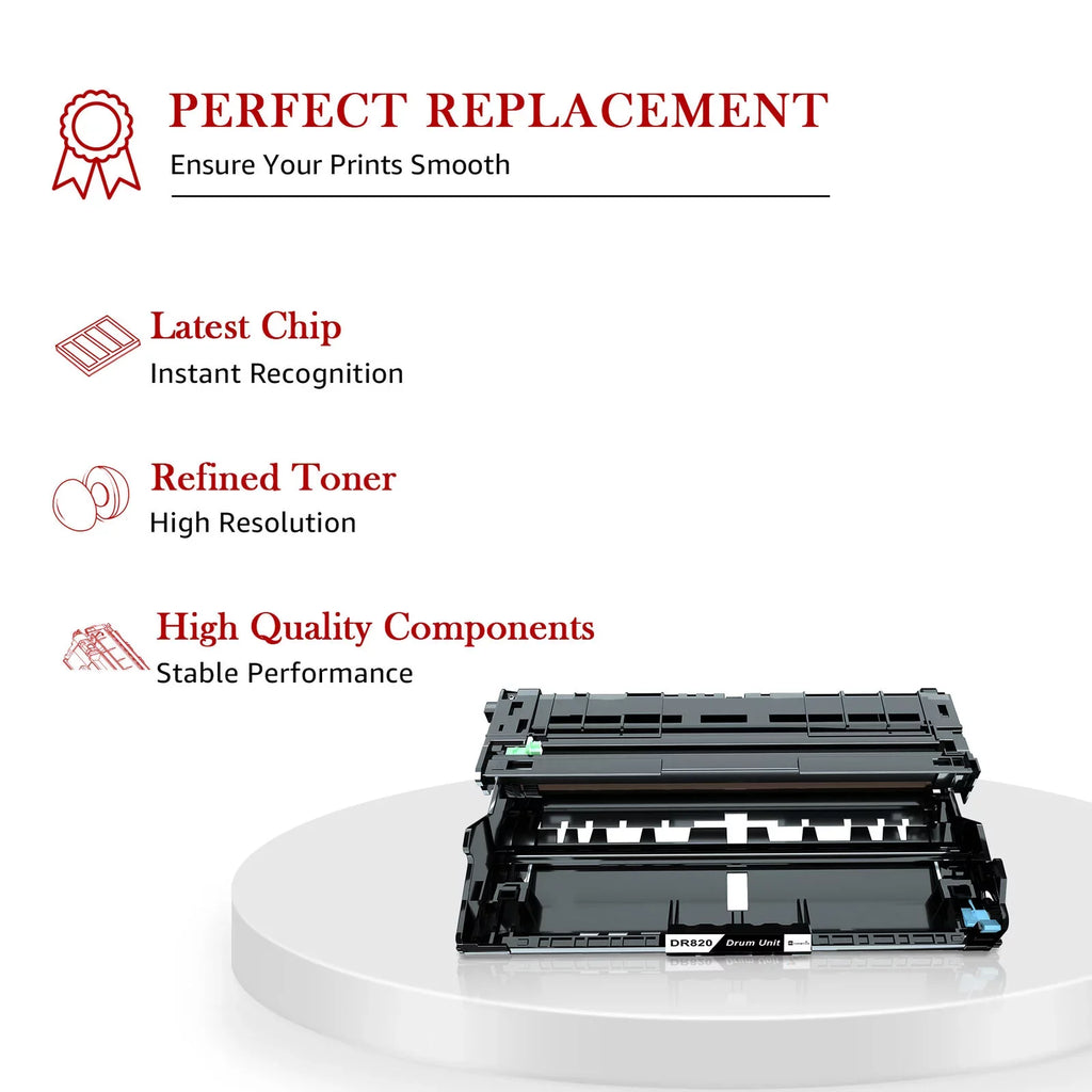 '-L5900DW Kingdom Printers, Toner with [4x | -L6200DWT Toner&Drum -820 -L5800DW Toner Sold Drum]Fits by -L5500DN Replacement Use -850 -L6200DW Cartridge + 2x black, -L5900DW
