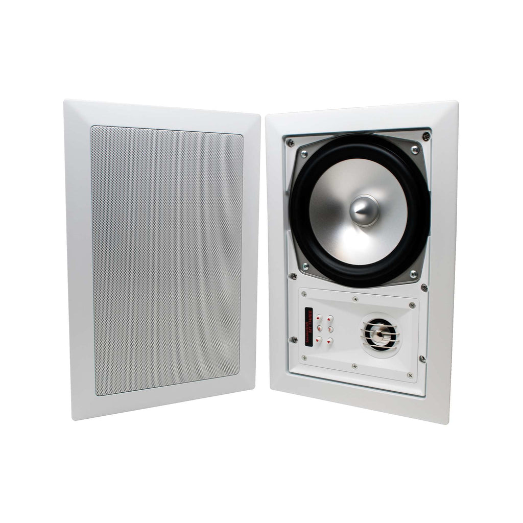 or pair, of Ceiling White speakers 4 total) Includes Speaker - - (Multipack SpeakerCraft Three Grill MT6 8 In-Wall
