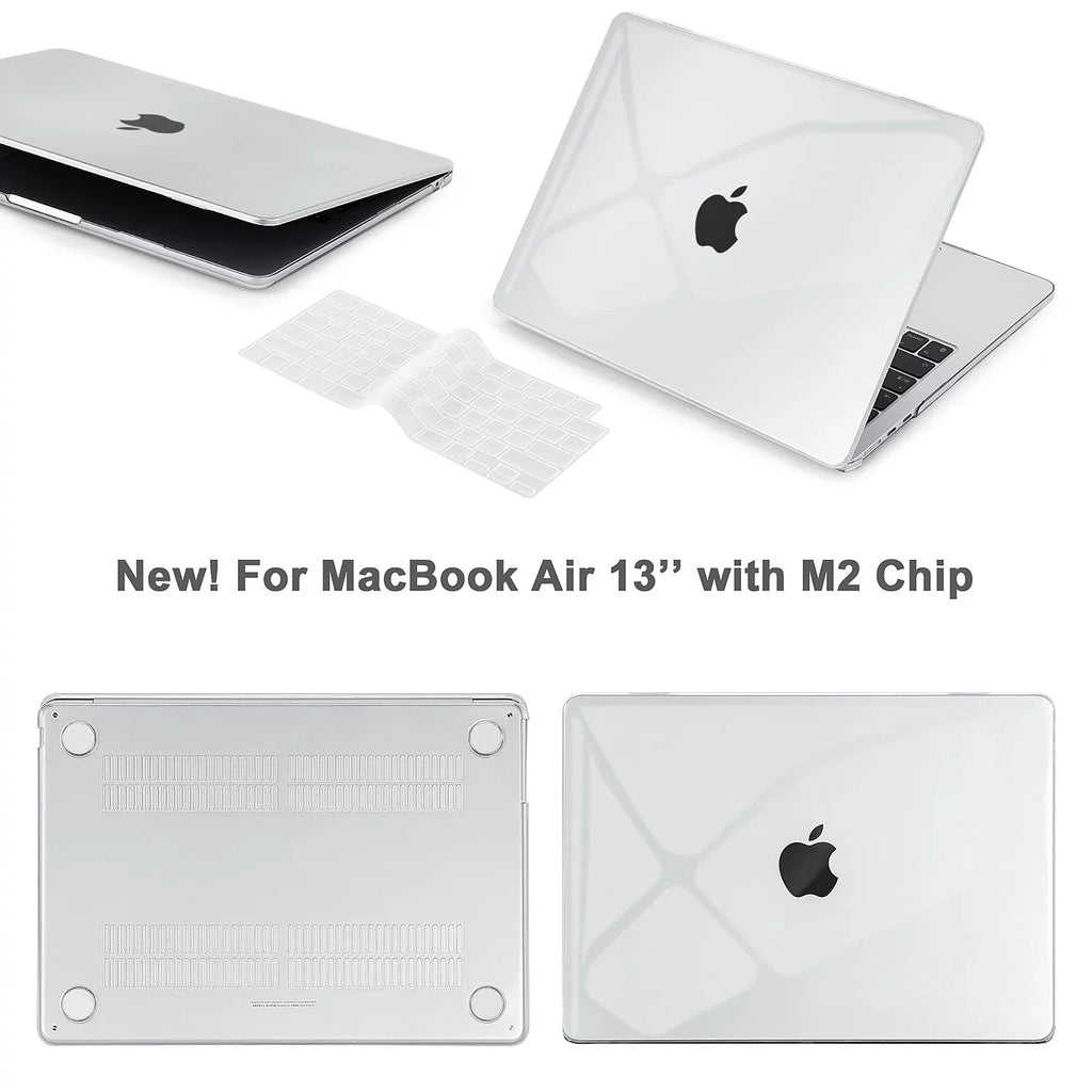 (--K-MA13M2) Shield Crystal Keyboard Laptop Clear with Techprotectus Sleeve Hard-Shell