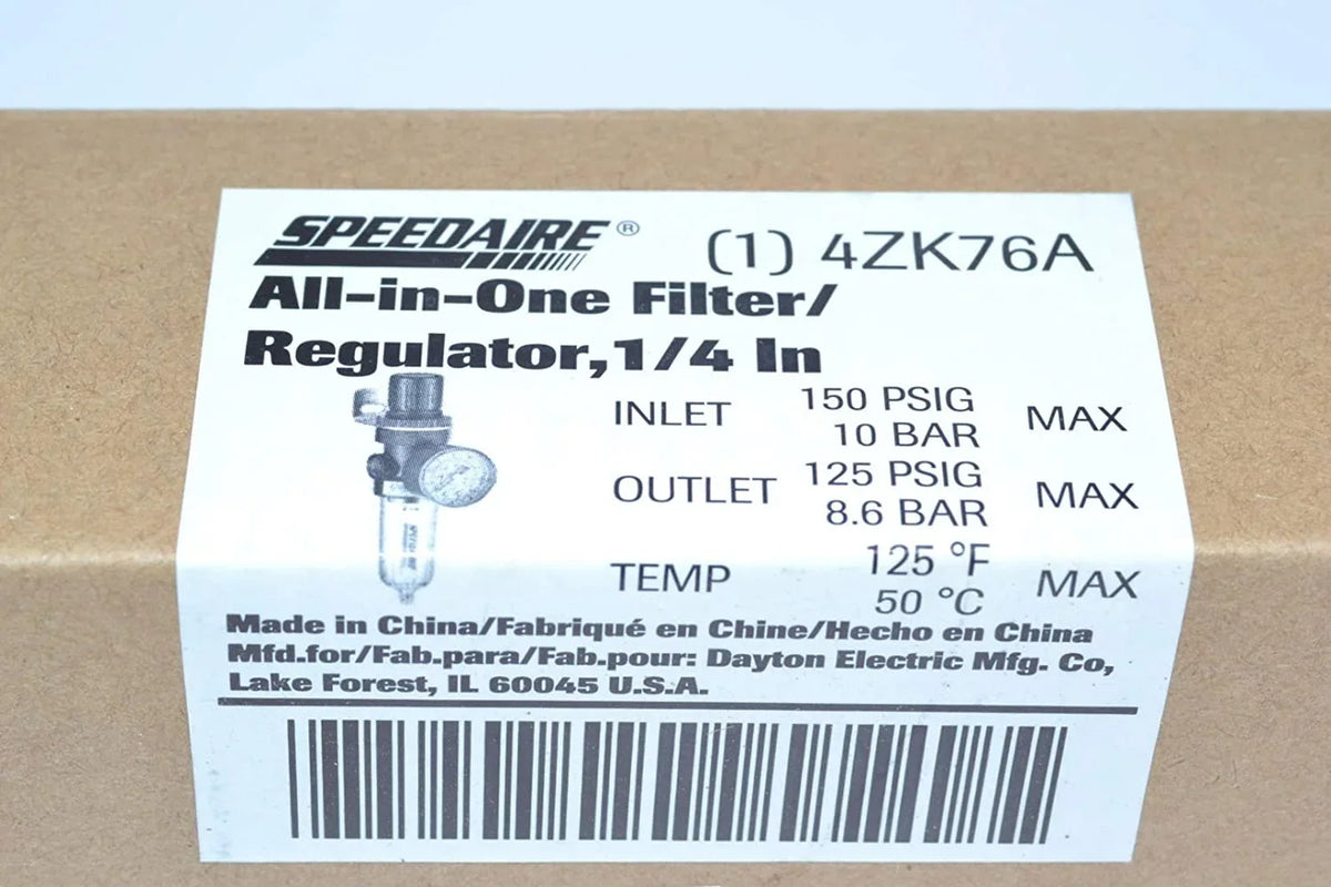 Micron Speedaire Filt-Reg,1/4",14 cfm,5