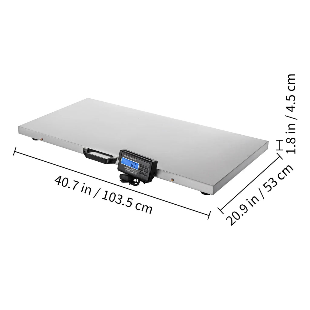 Large 0.2lbs Scale Animal Scale 700lbs Floor x Pet Platform Scale Industrial Scale Digital Weight Livestock Scales Goat Vet Pig Scale Large Scale Steel Scale Stainless 40.6x20.9Inch Dog