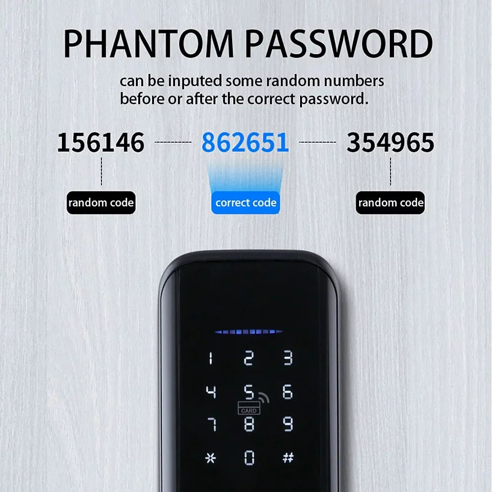Electronic Lock Door Smart with Keypad Lock Door Fits Door Deadbolt Smart Lock Lock Lock Lock with Fingerprint Carevas Fingerprint Door Handle