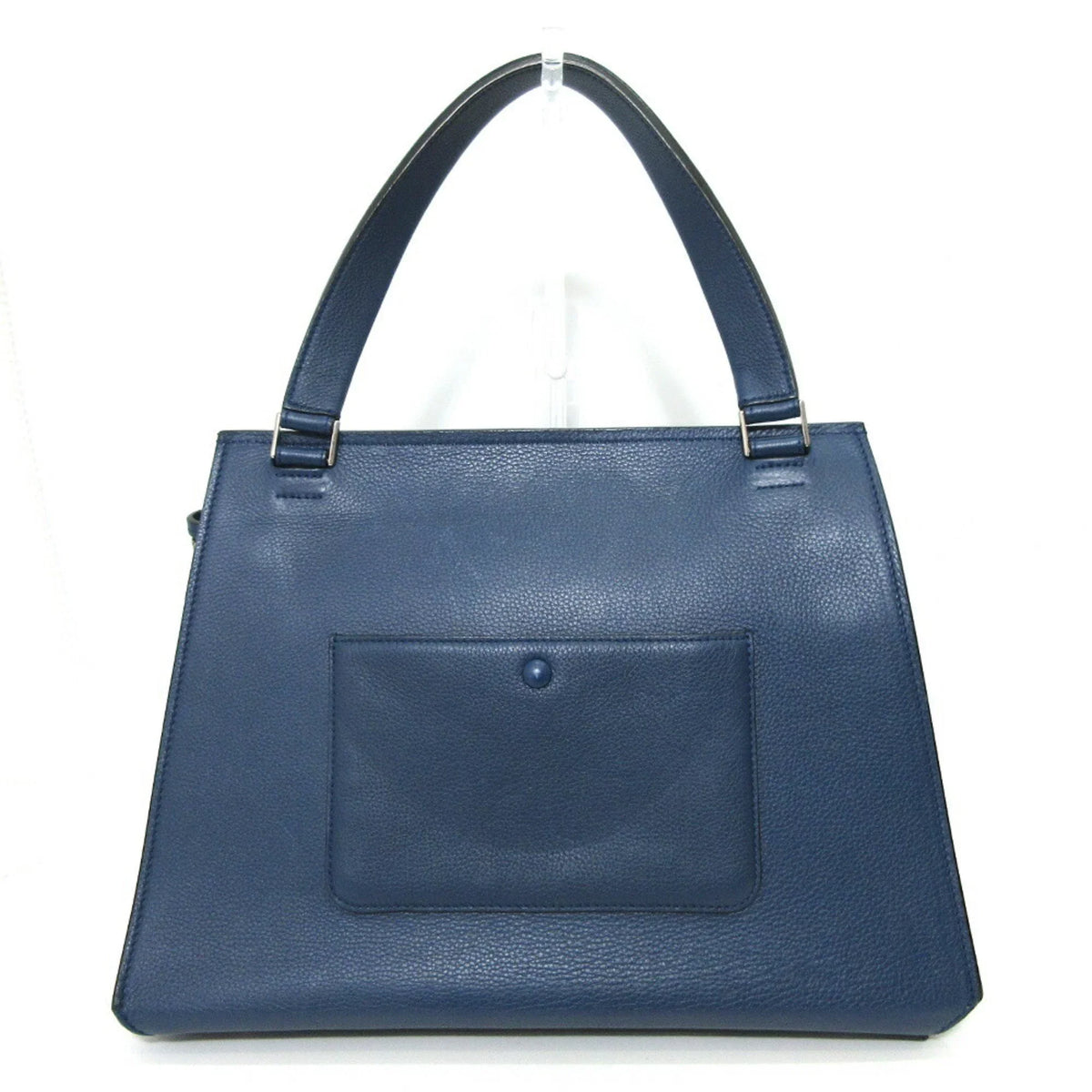 (Good) Calf Medium Edge Blue Ladies Bag Celine One Handle Leather Pre-Owned Tote Handbag