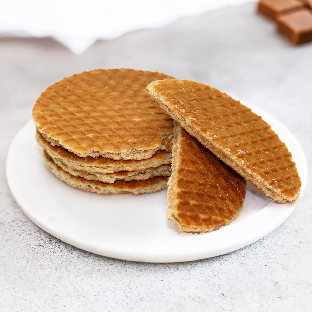 Stroop With Stroopwafel - Wrapped (40 Toasted Caramel By - Cookies Butter Individually Waffles Dutch Caramel Waffle Coffeecakes Syrup Cookies - Pack)