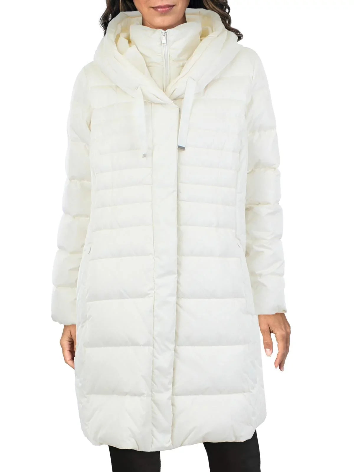 Down Tahari Size with Mia Coat Insulated Puffer Women's Bib Plus Quilted