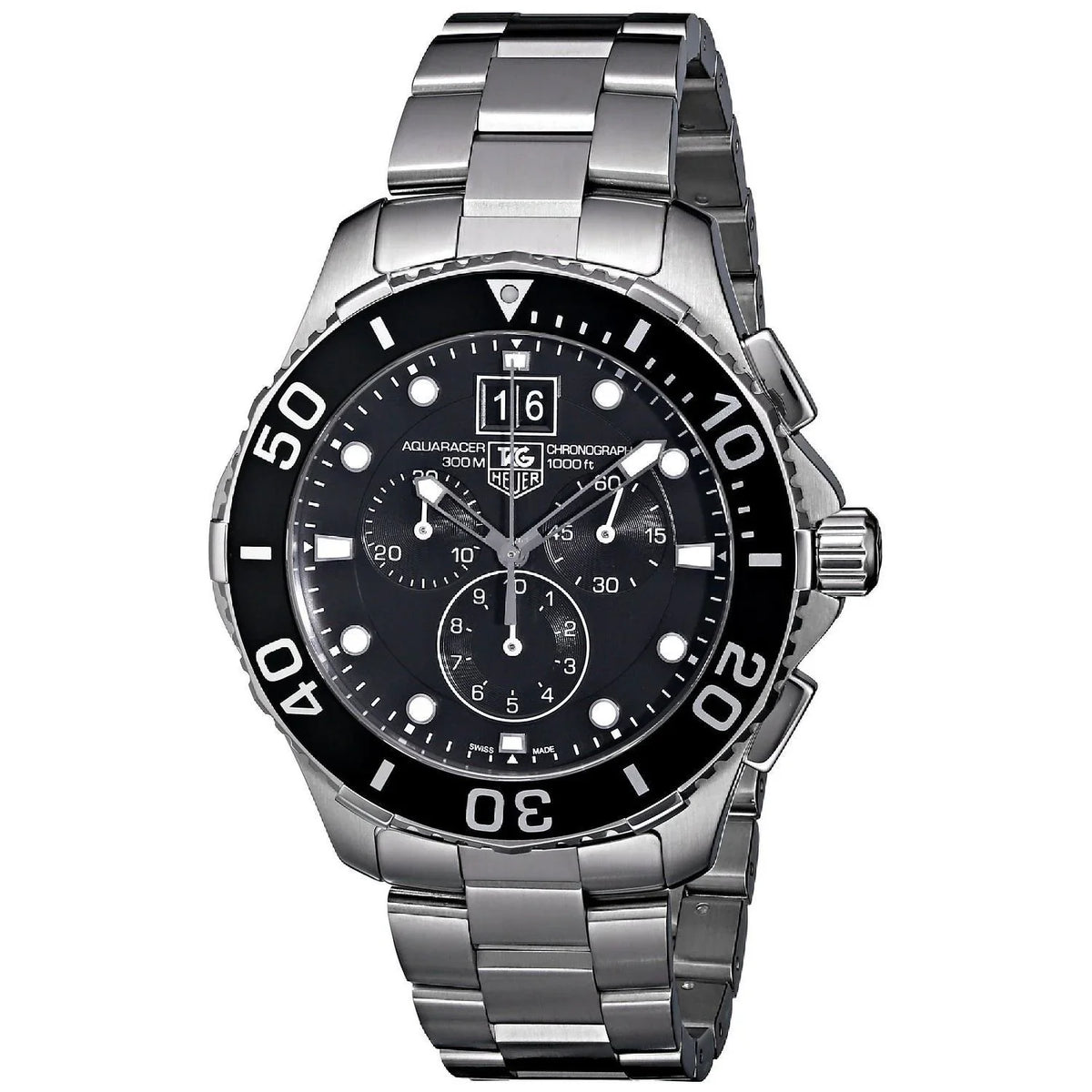 CAN1010.BA0821 Chronograph Heuer Watch 'Aquaracer' Men's Stainless Tag Steel