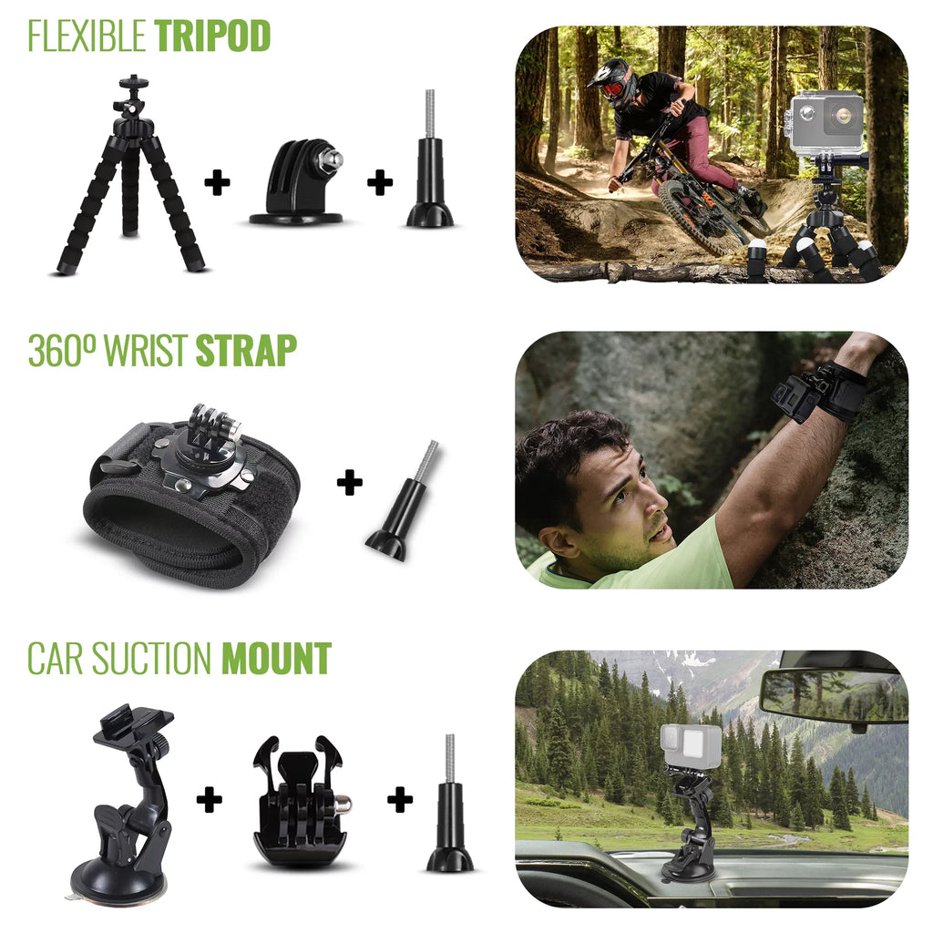 Fits , Accessory more GoPro 50 Action GoPro Osmo Max, Action, with Kit and 1 Camera Insta360, Hero10/9/8/7/6/5/4, DiGiNerds in Fusion, GoPro