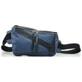 (Good) Authenticated Blue Nylon Fabric Puzzle Belt Unisex Pre-Owned Bag