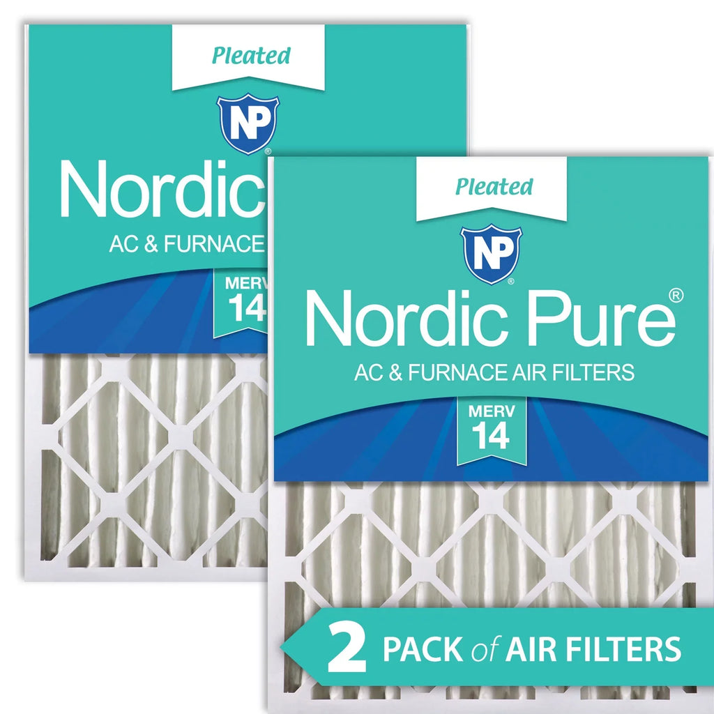 Pleated Filters 5/8) Pack 14 Nordic 2 Pure (3 Air 12x24x4