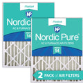 Pleated Filters 5/8) Pack 14 Nordic 2 Pure (3 Air 12x24x4