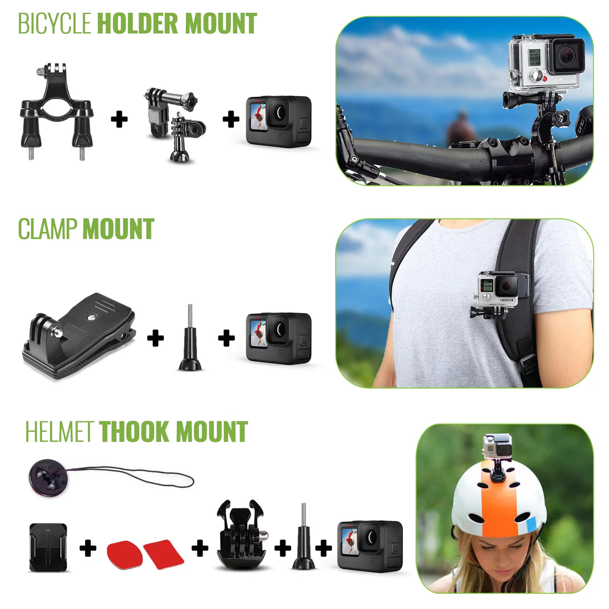 Fits , Accessory more GoPro 50 Action GoPro Osmo Max, Action, with Kit and 1 Camera Insta360, Hero10/9/8/7/6/5/4, DiGiNerds in Fusion, GoPro