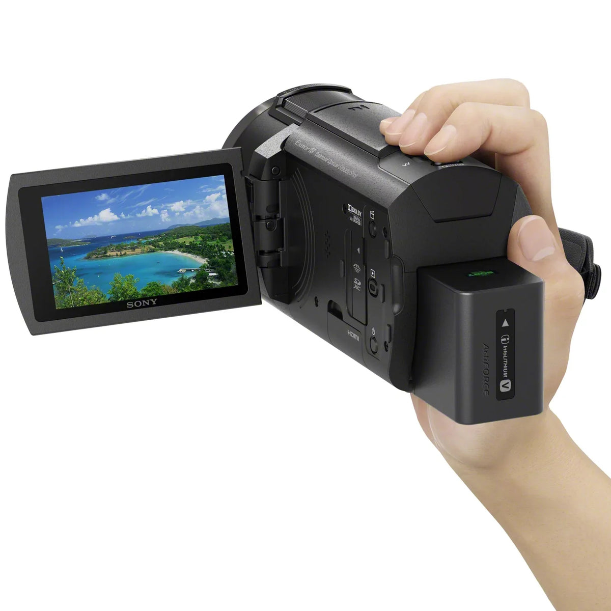 4K Camcorder Sony Sensor Video Exmor Digital with AX43A Handycam R