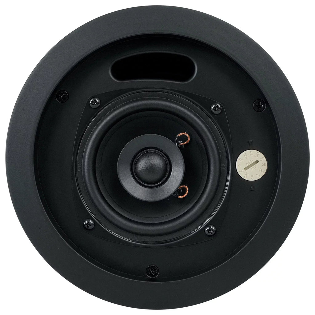 14C/T- Black In-Ceiling 25w 70v 4" Speakers+Amplifier (4)