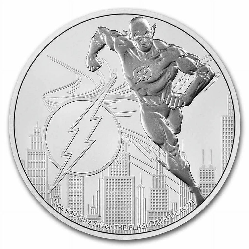 The $2 1 League: Silver oz 2022 Niue Justice Flash Comics
