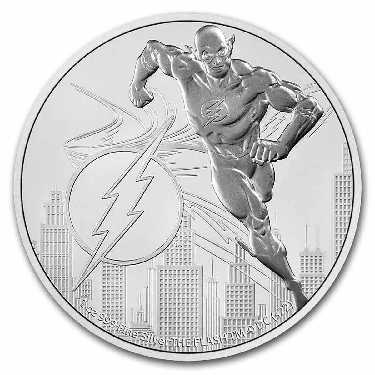 The $2 1 League: Silver oz 2022 Niue Justice Flash Comics