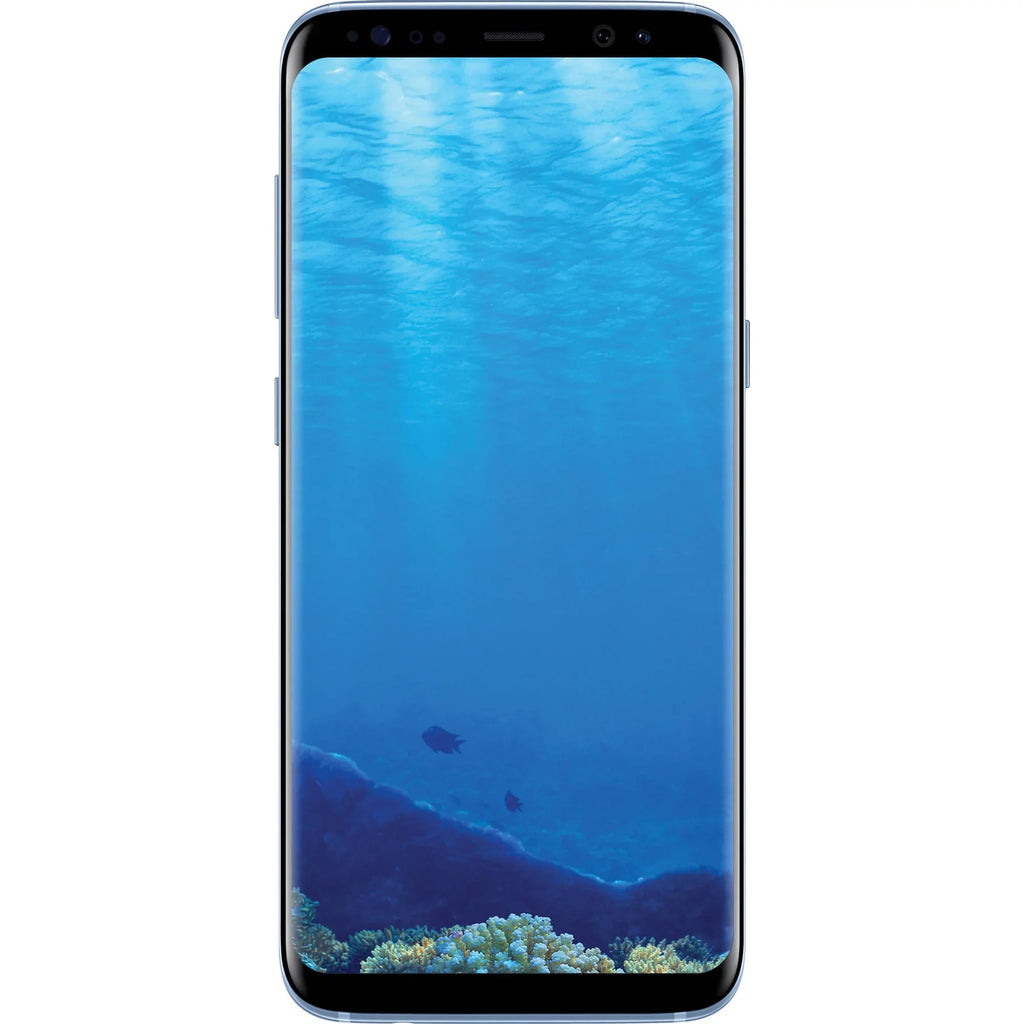 G950U 12MP U.S. - Unlocked Phone Blue Camera - S8 (Refurbished) Version Coral w/ Samsung Galaxy Restored 64GB